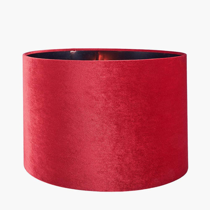 Pacific Bow 40cm Red Velvet Cylinder Shade 36-041-16RE