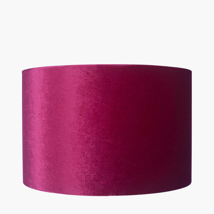 Pacific Bow 45cm Raspberry Velvet Cylinder Shade 36-041-18RA