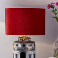 Pacific Bow 45cm Red Velvet Cylinder Shade 36-041-18RE