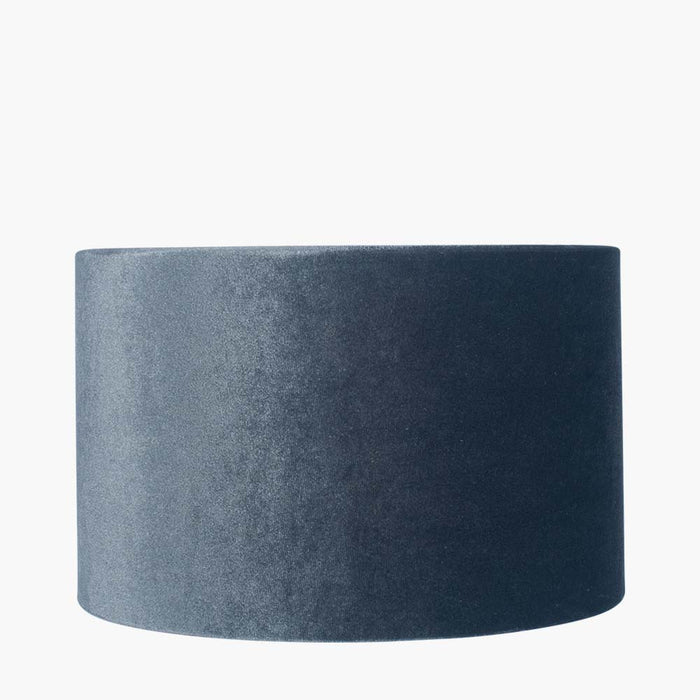 Pacific Bow 45cm Slate Velvet Cylinder Shade 36-041-18SL