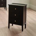 Pacific Chelmsford Satin Black Pine Wood 3 Drawer Unit