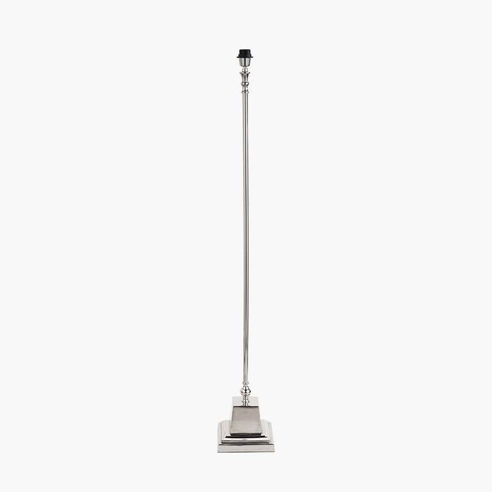 Pacific Claudius Nickel Metal Stick Floor Lamp 32-170-BO