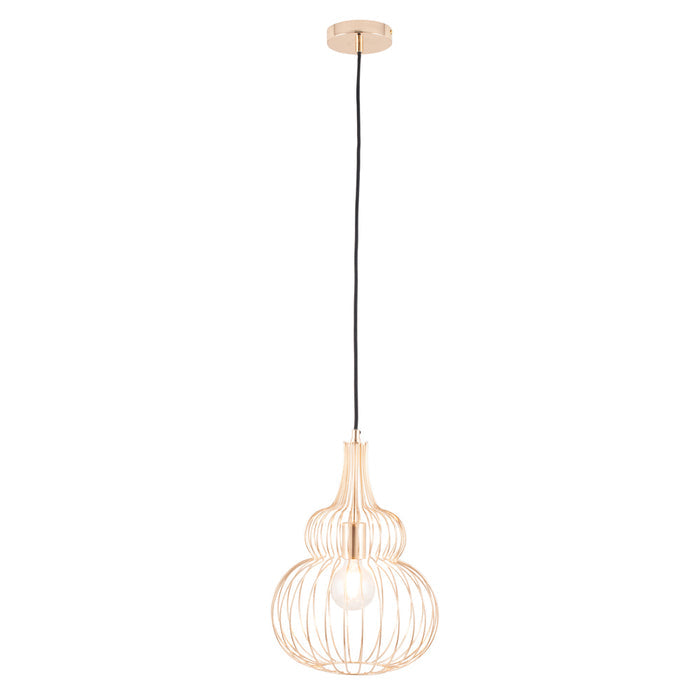 Pacific Dania French Gold Metal Wire Shaped Pendant 35-301