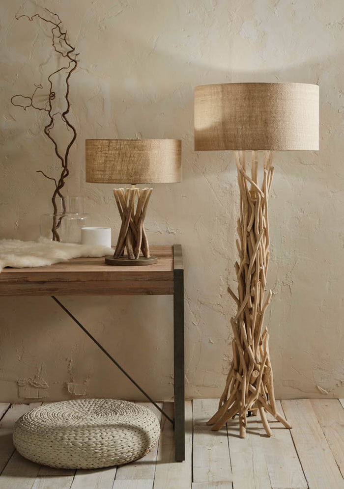 Pacific Derna Driftwood and Natural Jute Table Lamp 30-075-C