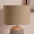 Pacific Edward 40cm Natural Linen Cylinder Shade 36-032-16NL