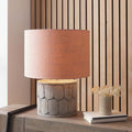 Pacific Edward 45cm Apricot Linen Cylinder Shade 36-032-18AP