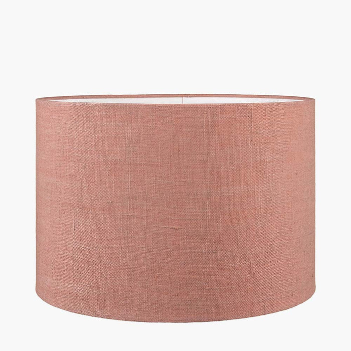 Pacific Edward 45cm Apricot Linen Cylinder Shade 36-032-18AP