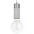Pacific Frowick Concrete and Brushed Chrome Ceiling Fitting 35-193
