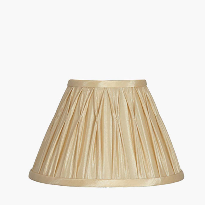 Pacific Garbo 15cm Gold Polysilk Pinch Pleat Shade 36-253-6GO