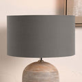 Pacific Harry 40cm Steel Grey Poly Cotton Cylinder Shade 36-018-16SG