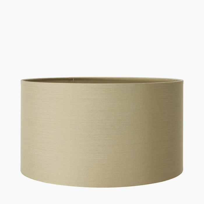 Pacific Harry 40cm Taupe Poly Cotton Cylinder Drum Shade 36-018-16TA