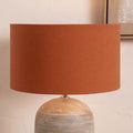 Pacific Henry 30cm Tobacco Handloom Cylinder Shade 36-025-12TO