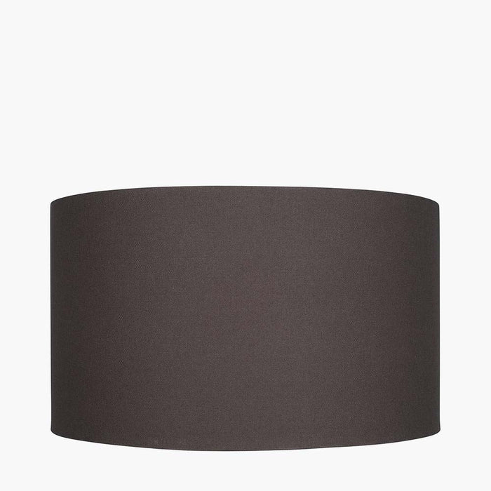 Pacific Henry 40cm Grey Handloom Cylinder Shade 36-025-16GY