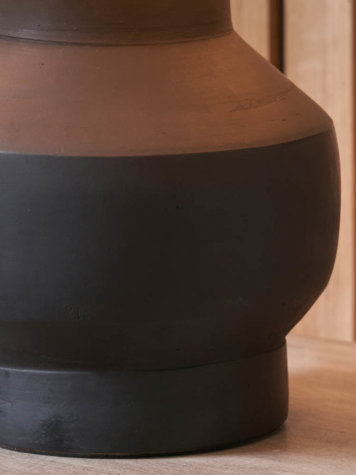 Pacific Inna Black Urn Terracotta Table Lamp 30-978-BO