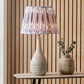 Pacific Izara 40cm Lilac Ikat Patterned Gathered Tapered Shade 36-067-16LI