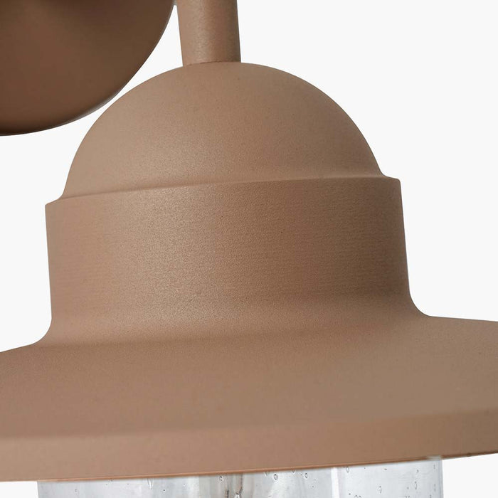 Pacific Lilium Taupe Metal and Glass Fisherman Wall Light 40-013