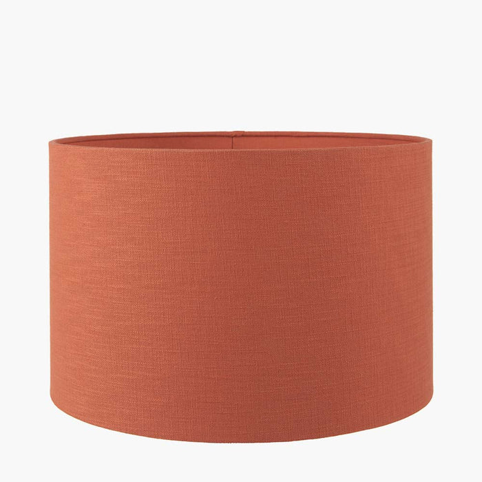Pacific Lino 45cm Cinnamon Self Lined Linen Drum Shade 36-261-18CI