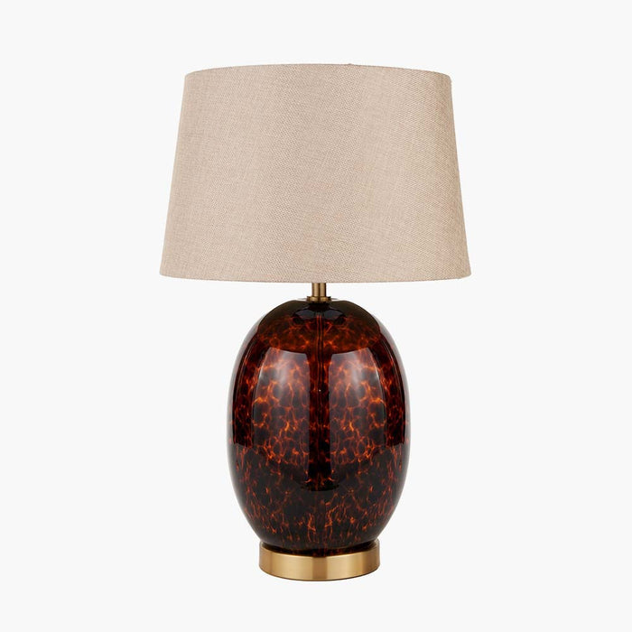 Pacific Lucien Tortoiseshell Glass Tall Table Lamp 30-998-C