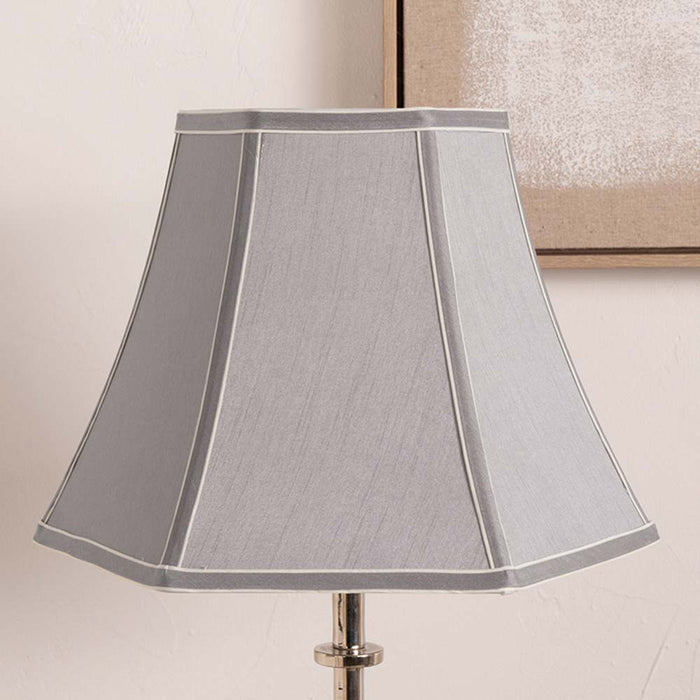 Pacific Lyla 35cm Steel Grey Polysilk Bowed Shade 36-016-14SG