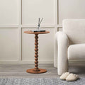 Pacific Margot Terracotta Wood Bobble Side Table