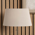 Pacific Martha 25cm Taupe Oval Ellipse Polysilk Tapered Shade 36-036-10TA