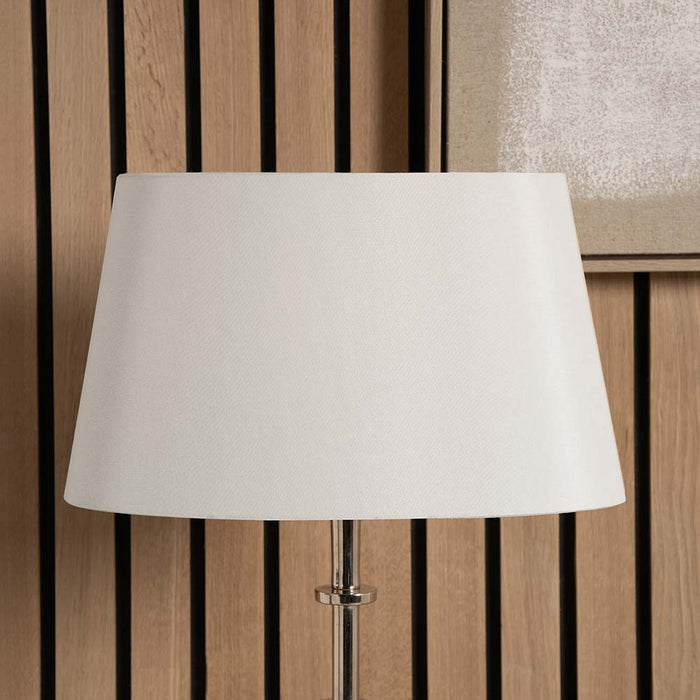 Pacific Martha 30cm Cream Oval Polysilk Tapered Shade 36-036-12CR
