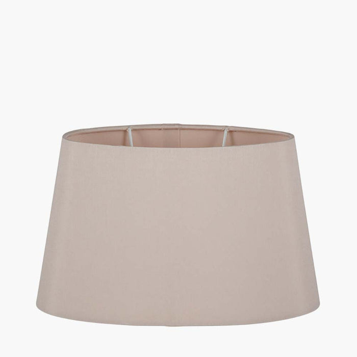 Pacific Martha 50cm Taupe Oval Ellipse Polysilk Tapered Shade 36-036-20TA