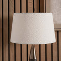 Pacific Martigues 35cm White Boucle Tapered Cylinder Shade 36-071-14WH