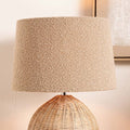 Pacific Martigues 40cm Taupe Boucle Tapered Cylinder Shade 36-071-16TA