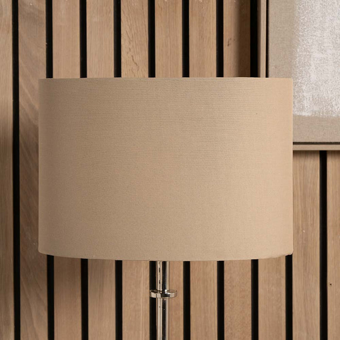 Pacific Mia 25cm Taupe Oval Poly Cotton Shade 36-049-10TA