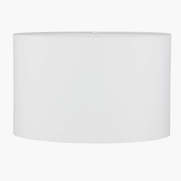 Pacific Mia 35cm Ivory Oval Poly Cotton Shade 36-049-14IV