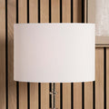 Pacific Mia 40cm Ivory Oval Poly Cotton Shade 36-049-16IV