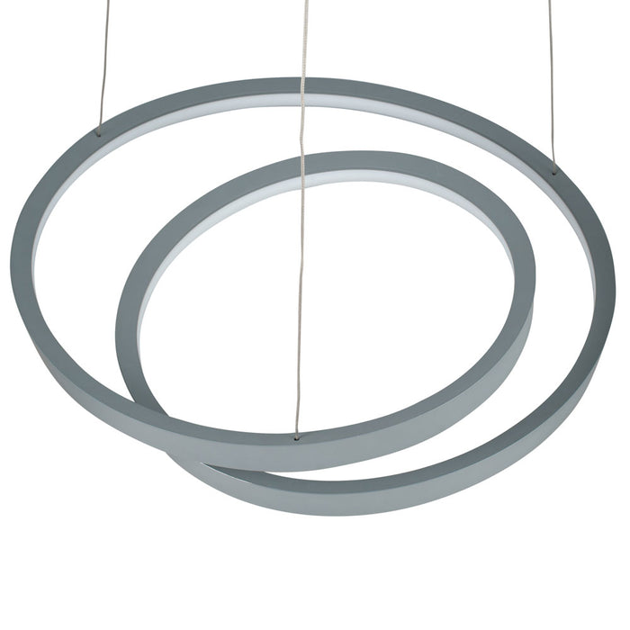 Pacific Neptune Grey LED Ring Pendant 35-293