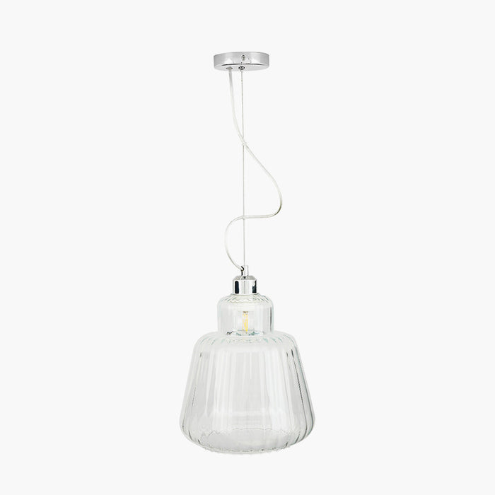 Pacific Porto Clear Optic Glass Tapered Pendant 35-363-K