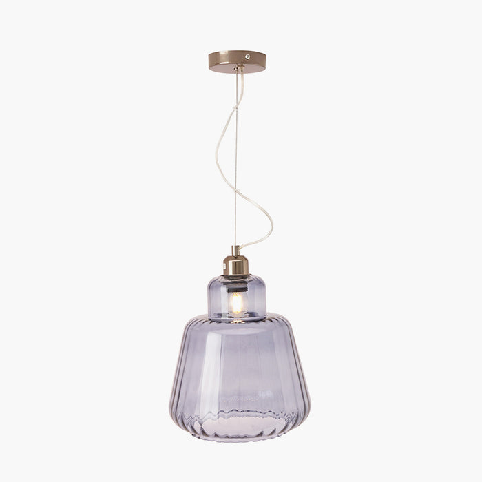 Pacific Porto Grey Optic Glass Tapered Pendant 35-365-K
