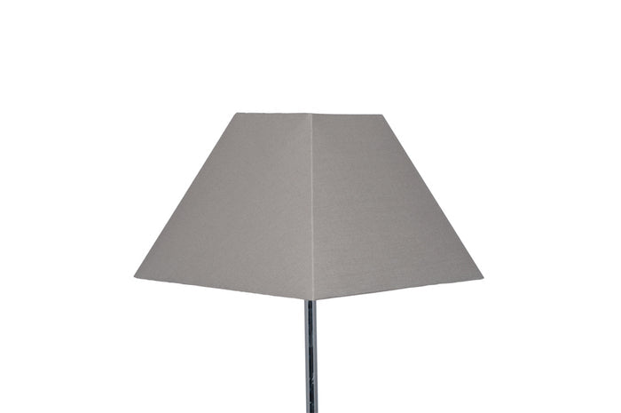 Pacific Pyramid 30cm Steel Grey Cotton Tapered Square Shade 36-238-12SG
