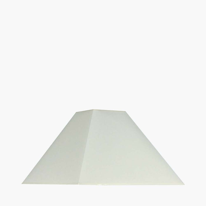 Pacific Pyramid 40cm Cream Cotton Tapered Square Shade 36-238-16CR