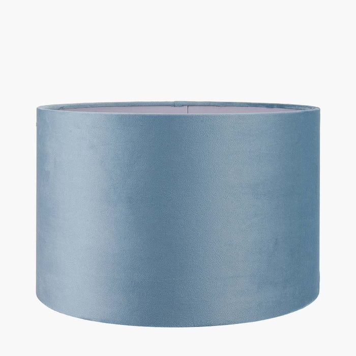 Pacific Rene 25cm Duck Egg Velvet Cylinder Shade 36-069-10DE