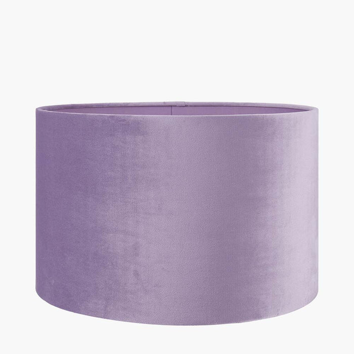 Pacific Rene 35cm Lilac Velvet Cylinder Shade 36-069-14LI