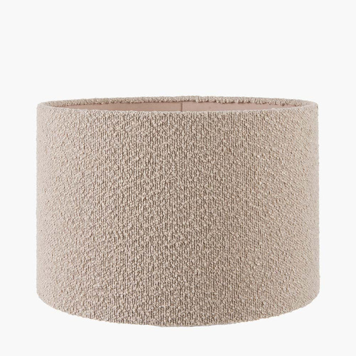 Pacific Rouen 35cm Taupe Boucle Cylinder Shade 36-070-14TA