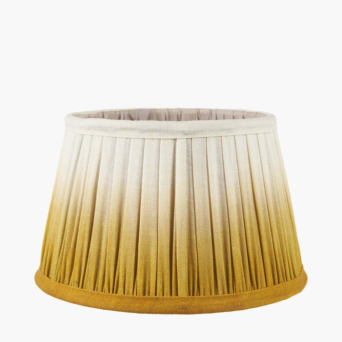 Pacific Scallop 20cm Mustard Ombre Soft Pleated Tapered Shade 36-059-8MU