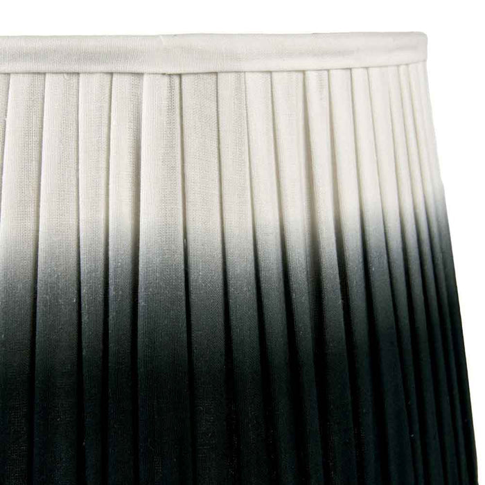 Pacific Scallop 25cm Black Ombre Soft Pleated Tapered Shade 36-059-10BK