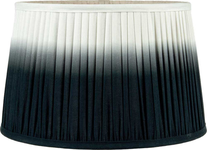 Pacific Scallop 25cm Black Ombre Soft Pleated Tapered Shade 36-059-10BK
