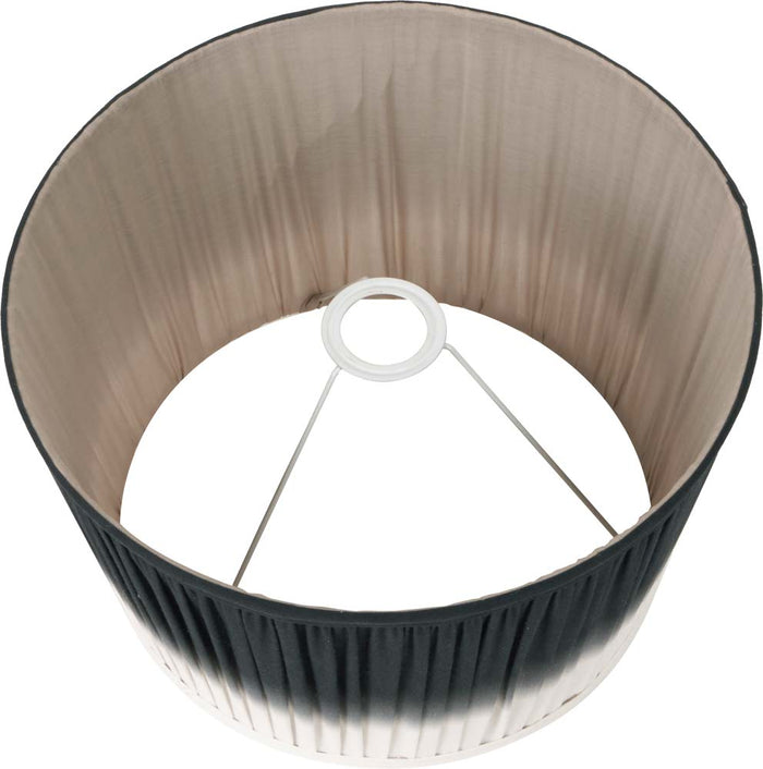 Pacific Scallop 30cm Black Ombre Soft Pleated Tapered Shade 36-059-12BK