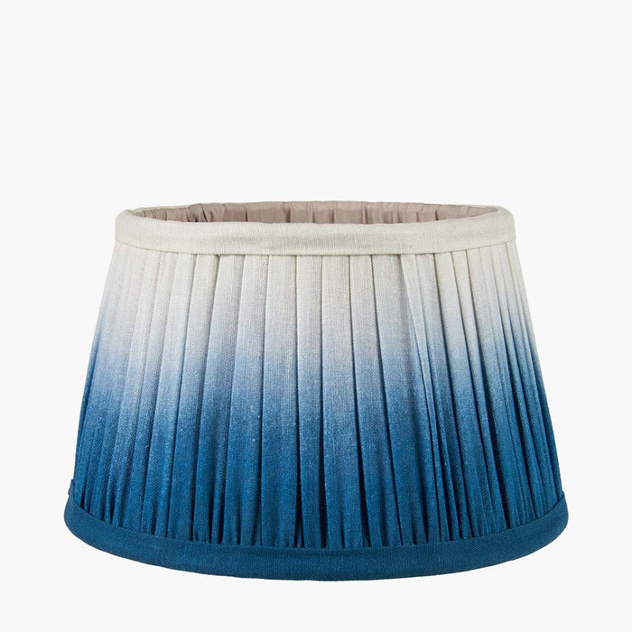 Pacific Scallop 30cm Blue Ombre Soft Pleated Tapered Shade 36-059-12BL