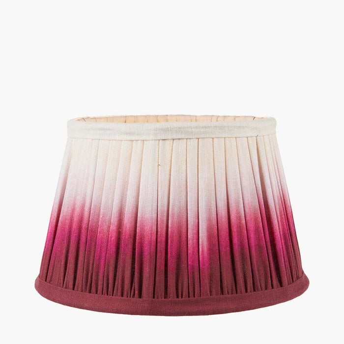 Pacific Scallop 30cm Red Ombre Soft Pleated Tapered Shade 36-059-12RD