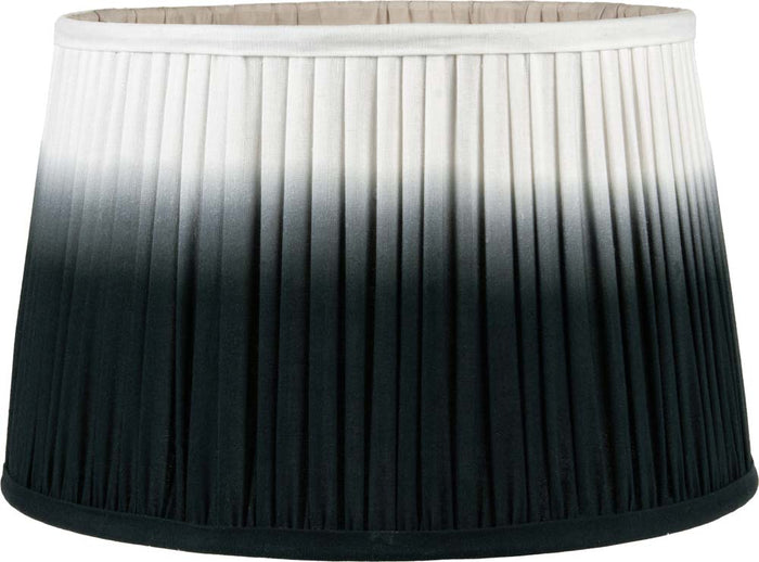 Pacific Scallop 35cm Black Ombre Soft Pleated Tapered Shade 36-059-14BK