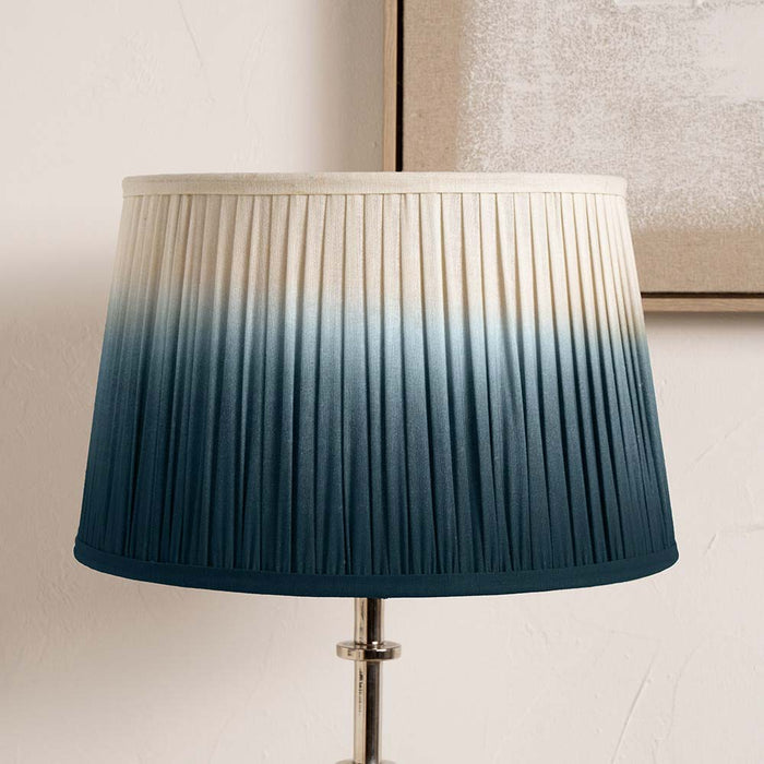 Pacific Scallop 40cm Blue Ombre Soft Pleated Tapered Shade 36-059-16BL