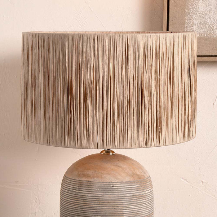 Pacific Tilia 30cm Natural Raffia Cylinder Shade 36-058-12NR
