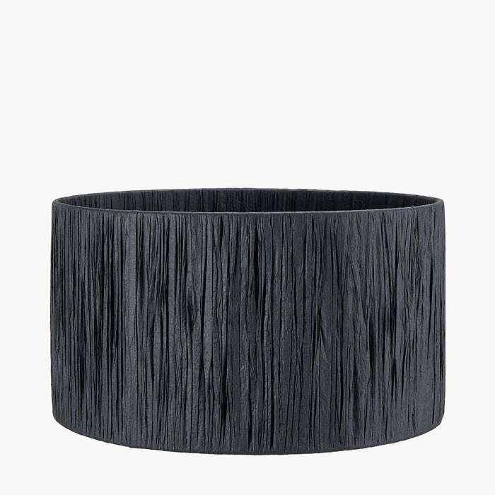 Pacific Tilia 35cm Black Raffia Cylinder Shade 36-058-14BK